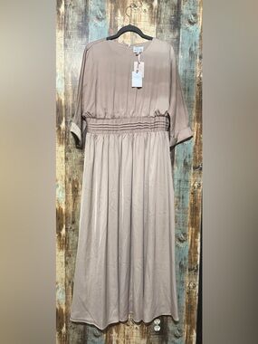 Dainty Jewells Taupe Maxi Dress